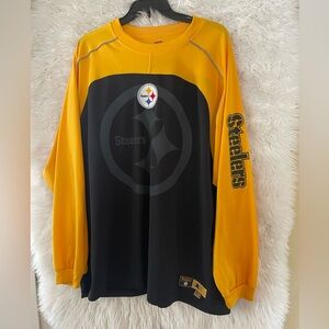 Pittsburgh Steelers NFL Men’s Long Sleeve Pullover Crewneck. Size 2XL